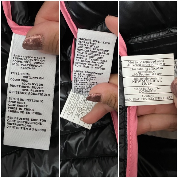 ♠️Kate Spade Black Packable Down Jacket - NWT♠️ - Picture 7 of 16